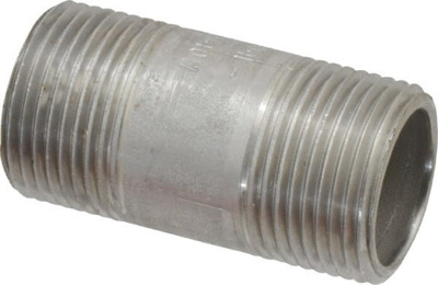Stainless Steel Pipe Nipple: 3/4" Pipe, Grade 304 & 304L