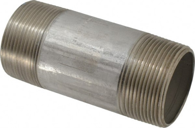 Stainless Steel Pipe Nipple: 2-1/2" Pipe, Grade 316 & 316L