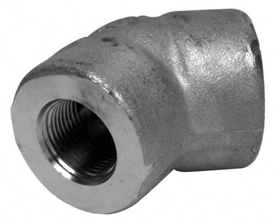 Pipe 45 &deg; Elbow: 3/8" Fitting, 316 & 316L Stainless Steel