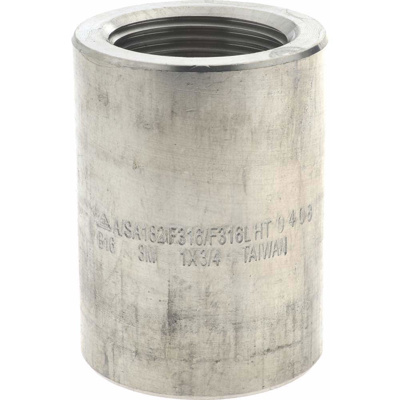 Pipe Reducer: 1 x 3/4" Fitting, 316 & 316L Stainless Steel