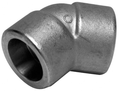 Pipe 45 &deg; Elbow: 3/8" Fitting, 316 Stainless Steel