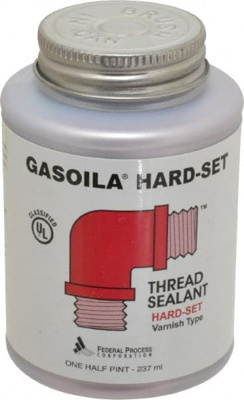 Pipe Thread Sealant: Red, 1/2 pt Can