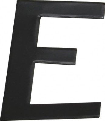 Number & Letter Label: "E", 3" High