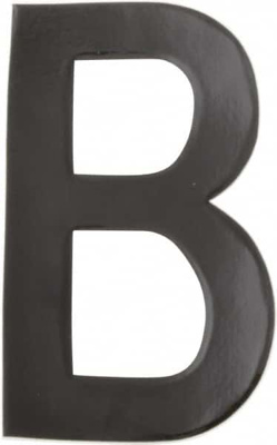 Number & Letter Label: "B", 4" High