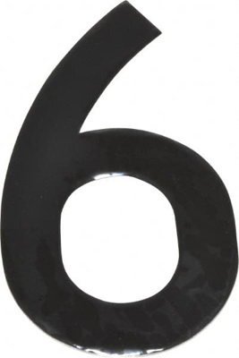 Number & Letter Label: "9", 4" High