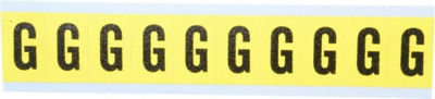 Number & Letter Label: "G", Rectangle, 0.875" Wide