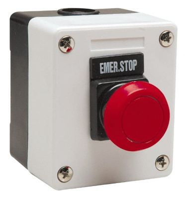 Push-Button Control Station: Momentary, NO/NC, Emergency Stop