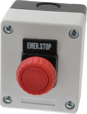 Push-Button Control Station: Maintained, NO/NC, Emergency Stop