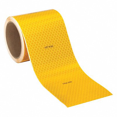 Reflective Tape Yellow 4 in W PK100