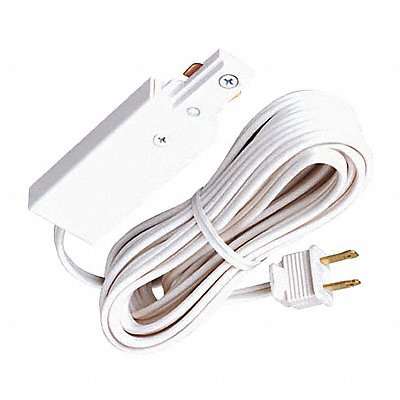 Cord and Plug Connector White 3 1/4in