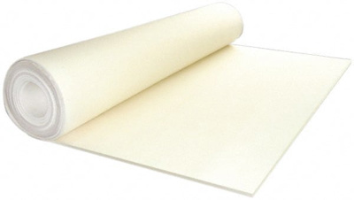 12 x 66 x 5/8" White Pressed Wool Felt Sheet