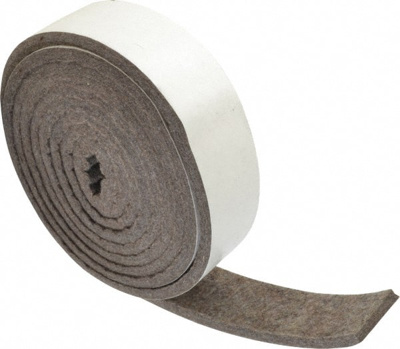 1/4 Inch Thick x 1-1/2 Inch Wide x 10 Ft. Long, Felt Stripping