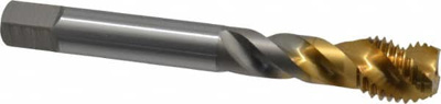 Spiral Flute Tap: M16 x 2.00, Metric Coarse, 3 Flute, Modified Bottoming, 6H Class of Fit, Vanadium 
