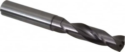 Screw Machine Length Drill Bit: 0.4606" Dia, 140 &deg;, Solid Carbide