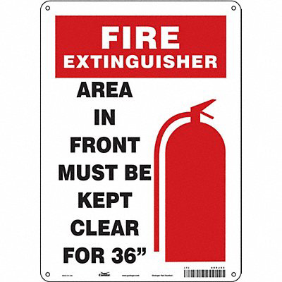 Safety Sign 14 in x 10 in Polyethylene