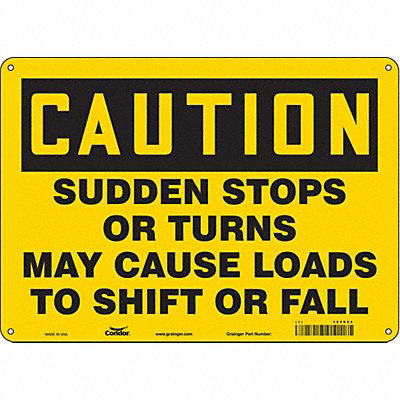 Safety Sign 10 inx14 in Aluminum