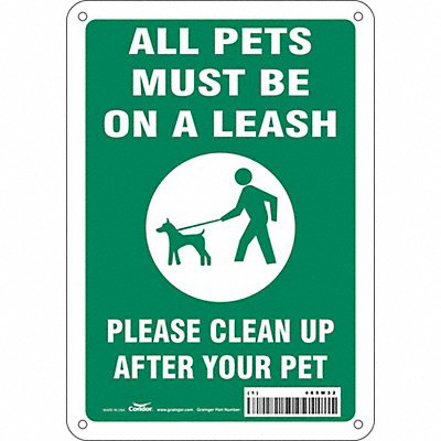 Safety Sign 10 in x 7 in Polyethylene