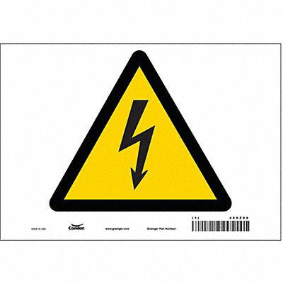 Safety Sign 7 inx10 in Vinyl