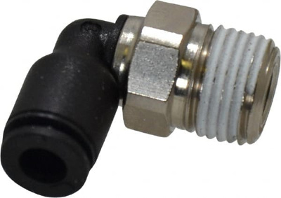 Push-To-Connect Tube Fitting: Male Elbow, 1/8" Thread, 5/32" OD