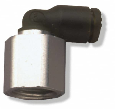 Push-To-Connect Tube Fitting: Female Elbow, 1/8" Thread, 5/16" OD