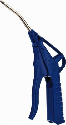 Air Blow Gun: Bent Fixed Star-Tip Safety Extension Tube, Pistol Grip