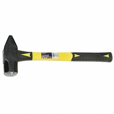 Cross Peen Hammer 15-3/4 L Yellow Handle