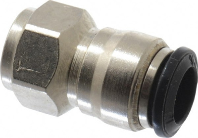 Push-To-Connect Tube to Female & Tube to Female BSPP Tube Fitting: Female, Straight, 1/8" Thread