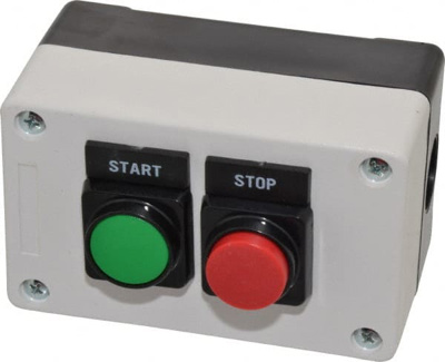 Push-Button Control Station: 1NO/1NC, Start & Stop