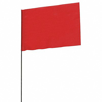 Marking Flags Solid Pattern Red PK100
