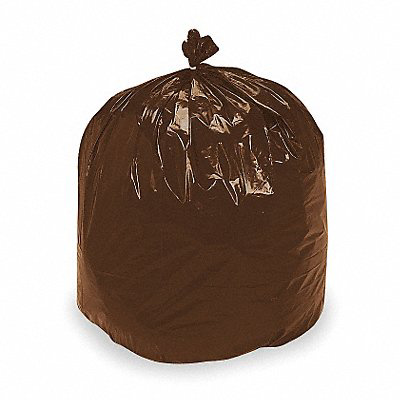 Recycled Trash Bag 60 gal Brown PK100