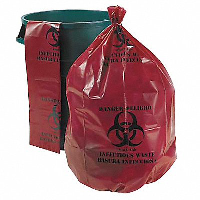 Biohazard Bags 10 gal Red PK250