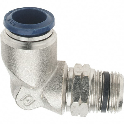 Push-To-Connect Tube to Male & Tube to Male NPTF Tube Fitting: 3/8" Thread, 1/2" OD