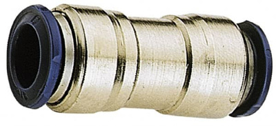 Push-To-Connect Tube to Tube Tube Fitting: Union, 1/8" OD
