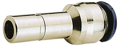 Push-To-Connect Tube to Stem Tube Fitting: Tube Reducer, 1/4" Thread, 5/32" OD