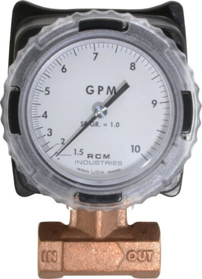 3/4" NPT Port RCM Industries Flo-Gage Flowmeter