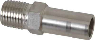 1/2" Tube OD x 1/4 MPT Stainless Steel Compression Tube Adapter