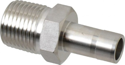 1/2" Tube OD x 1/2 MPT Stainless Steel Compression Tube Adapter