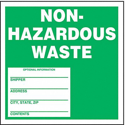 DOT Handling Label Waste 6 W PK25