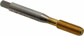 Thread Forming Tap: 1/4-28, UNF, 2B & 3B Class of Fit, Bottoming, High Speed Steel, TiN Finish