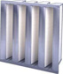 Pleated Air Filter: 12 x 24 x 12", MERV 15, 98% Efficiency, V-Bank Mini-Pleat