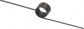 180&deg; Deflection Angle, 0.109" OD, 0.012" Wire Diam, 5 Coils, Torsion Spring