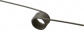 180&deg; Deflection Angle, 1.356" OD, 1/8" Wire Diam, 7 Coils, Torsion Spring
