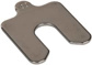 5 Piece, 2 Inch Long x 2 Inch Wide x 0.1 Inch Thick, Slotted Shim Stock