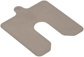 10 Piece, 3 Inch Long x 3 Inch Wide x 0.015 Inch Thick, Slotted Shim Stock