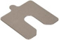 5 Piece, 3 Inch Long x 3 Inch Wide x 0.05 Inch Thick, Slotted Shim Stock