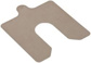 10 Piece, 4 Inch Long x 4 Inch Wide x 0.015 Inch Thick, Slotted Shim Stock