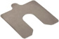 5 Piece, 4 Inch Long x 4 Inch Wide x 0.05 Inch Thick, Slotted Shim Stock