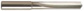3.9mm, 120&deg; Point, Solid Carbide Straight Flute Drill Bit