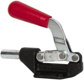 Standard Straight Line Action Clamp: 850 lb Load Capacity, 1.63" Plunger Travel, Flanged Base, Carbo