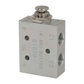 Manually Operated Valve: 0.13" NPT Outlet, Four-Way, Push Button & Spring Actuated